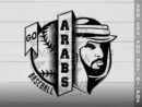 Arabs Baseball SVG Design azzeva.com 22100596