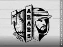 Arabs Softball SVG Design azzeva.com 22100597
