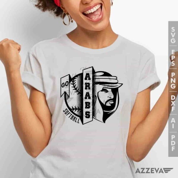 Arabs Softball SVG Tshirt Design azzeva.com 22100597