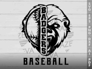 Badgers Baseball SVG Design azzeva.com 22100363