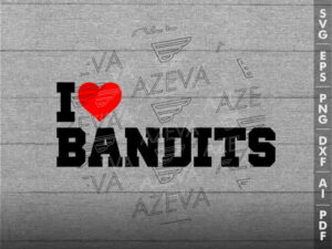 Bandits Heart SVG Design azzeva.com 22102580