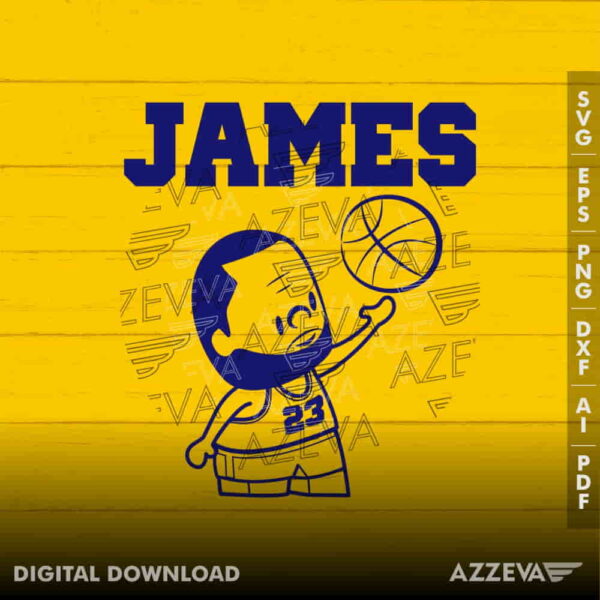 Basketball Lebron James SVG Design azzeva.com 22100024
