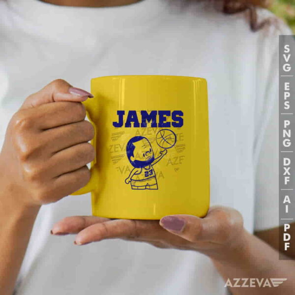 Basketball Lebron James SVG Mug Design azzeva.com 22100024