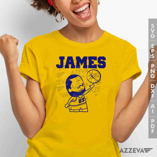 Basketball Lebron James SVG Tshirt Design azzeva.com 22100024