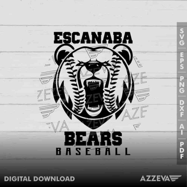 Bears Escanaba SVG Design azzeva.com 22100115