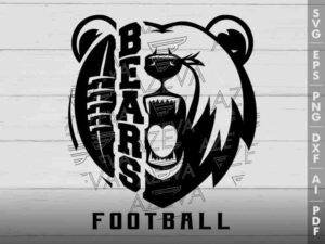 Bears Football SVG Design azzeva.com 22100012