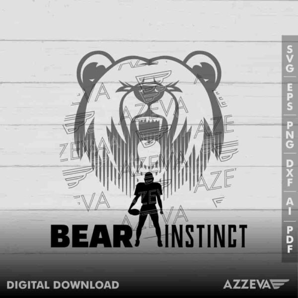 Bears Football SVG Design azzeva.com 22100704
