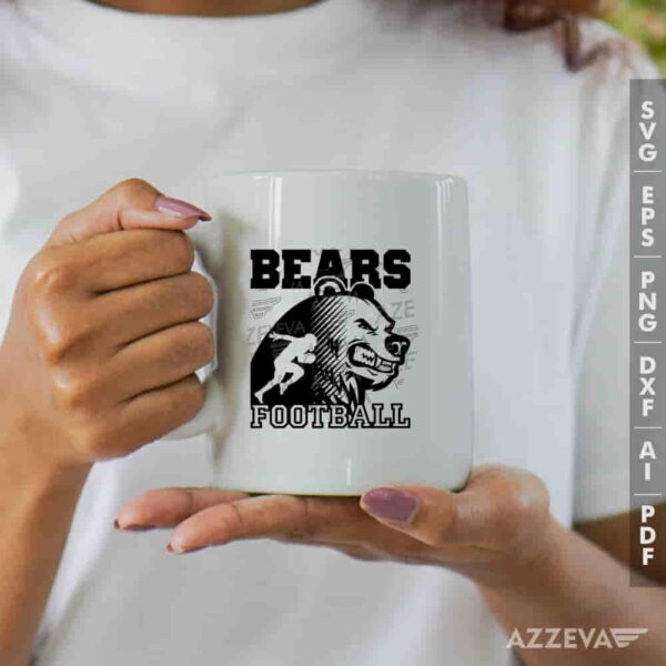 Bears Football SVG Mug Design azzeva.com 22100705