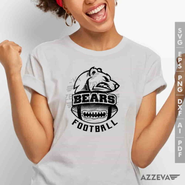 Bears Football SVG Tshirt Design azzeva.com 22100289