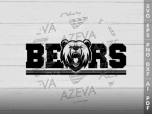 Bears Mascot SVG Design azzeva.com 22100008