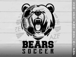 Bears Soccer SVG Design azzeva.com 22100033