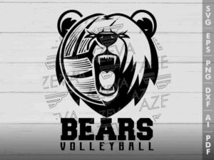 Bears Volleyball SVG Design azzeva.com 22100048