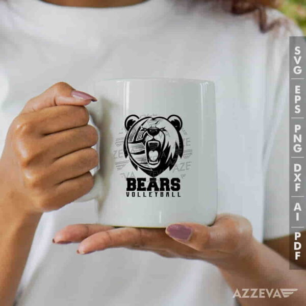 Bears Volleyball SVG Mug Design azzeva.com 22100048