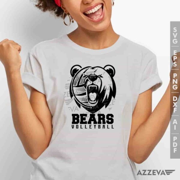 Bears Volleyball SVG Tshirt Design azzeva.com 22100048