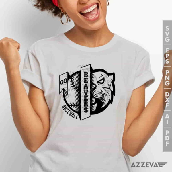 Beavers Baseball SVG Tshirt Design azzeva.com 22100608