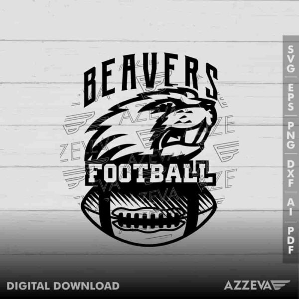 Beavers Football SVG Design azzeva.com 22100642