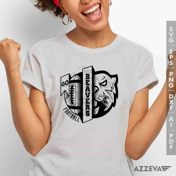 Beavers Football SVG Tshirt Design azzeva.com 22100605