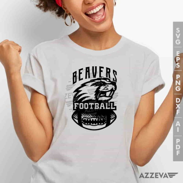 Beavers Football SVG Tshirt Design azzeva.com 22100642