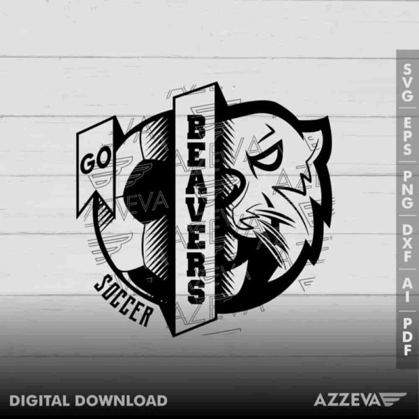 Beavers Soccer SVG Design azzeva.com 22100610