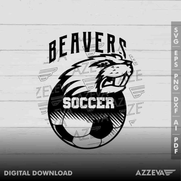 Beavers Soccer SVG Design azzeva.com 22100647