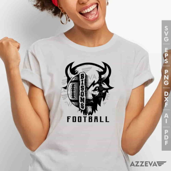 Bisons Football SVG Tshirt Design azzeva.com 22100695