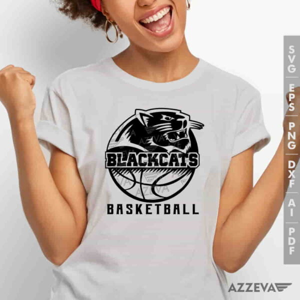 Blackcats Basketball SVG Tshirt Design azzeva.com 22100215