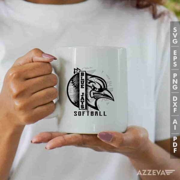 Blue Jays Softball SVG Mug Design azzeva.com 22100615