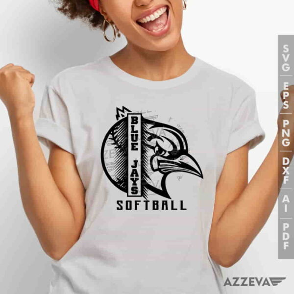 Blue Jays Softball SVG Tshirt Design azzeva.com 22100615