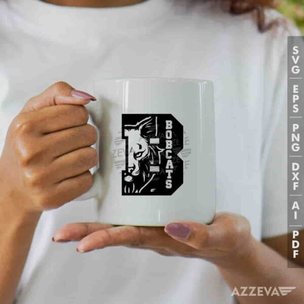 Bobcats In B Letter SVG Mug Design azzeva.com 22100663