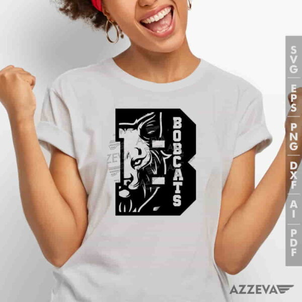 Bobcats In B Letter SVG Tshirt Design azzeva.com 22100663