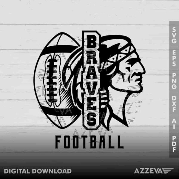 Braves Football SVG Design azzeva.com 22100825