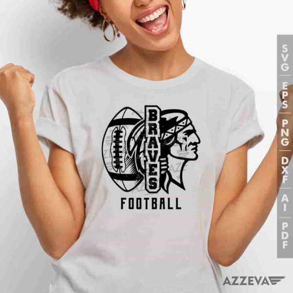 Braves Football SVG Tshirt Design azzeva.com 22100825