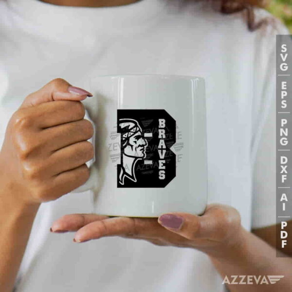 Braves In B Letter SVG Mug Design azzeva.com 22100832
