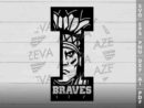 Braves In I Letter SVG Design azzeva.com 22104816