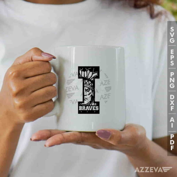 Braves In I Letter SVG Mug Design azzeva.com 22104816