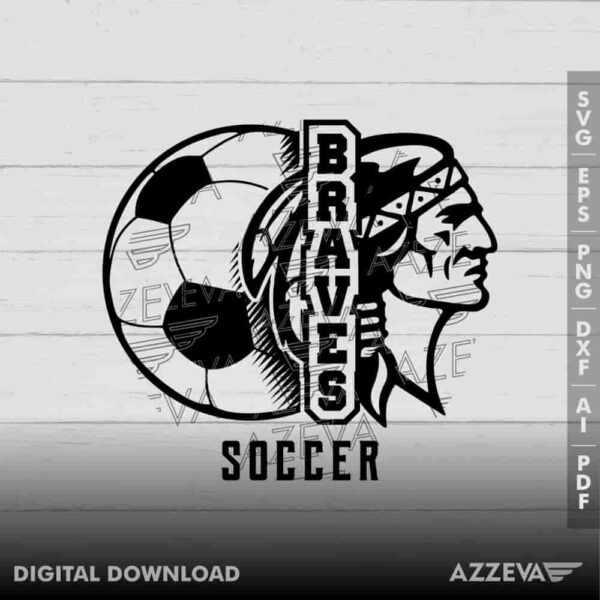 Braves Soccer SVG Design azzeva.com 22100829