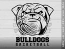 Bulldogs Basketball SVG Design azzeva.com 22100040
