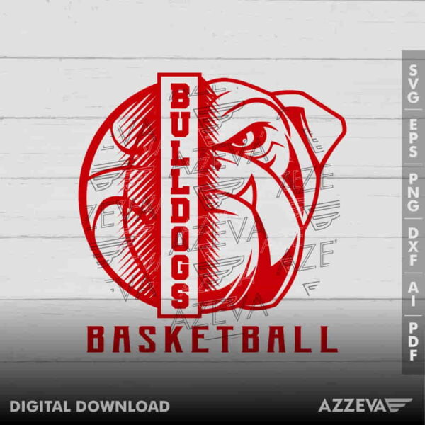 Bulldogs Basketball SVG Design azzeva.com 22100855