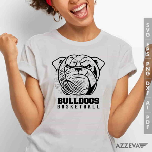 Bulldogs Basketball SVG Tshirt Design azzeva.com 22100040