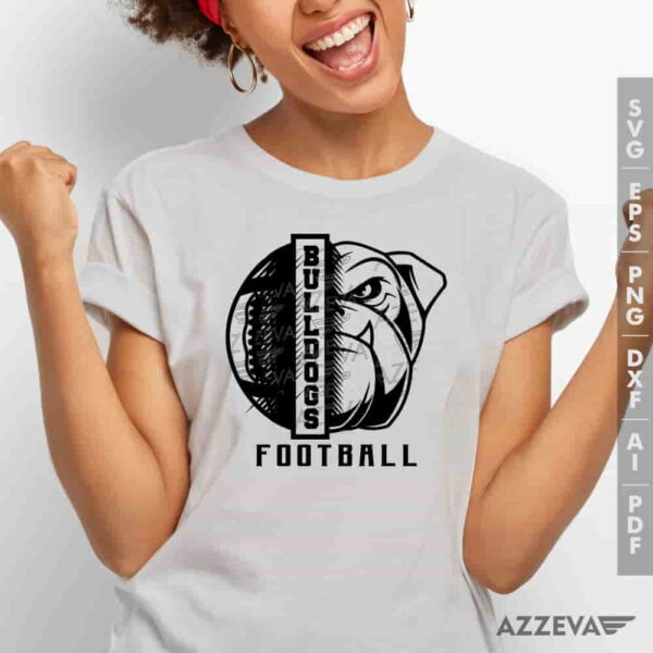 Bulldogs Football SVG Tshirt Design azzeva.com 22100518
