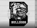 Bulldogs In B Letter SVG Design azzeva.com 22100846