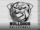 Bulldogs Volleyball SVG Design azzeva.com 22100011