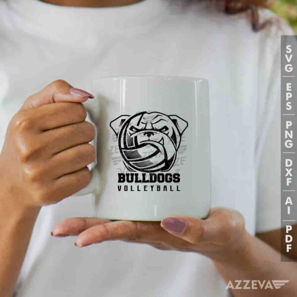 Bulldogs Volleyball SVG Mug Design azzeva.com 22100011