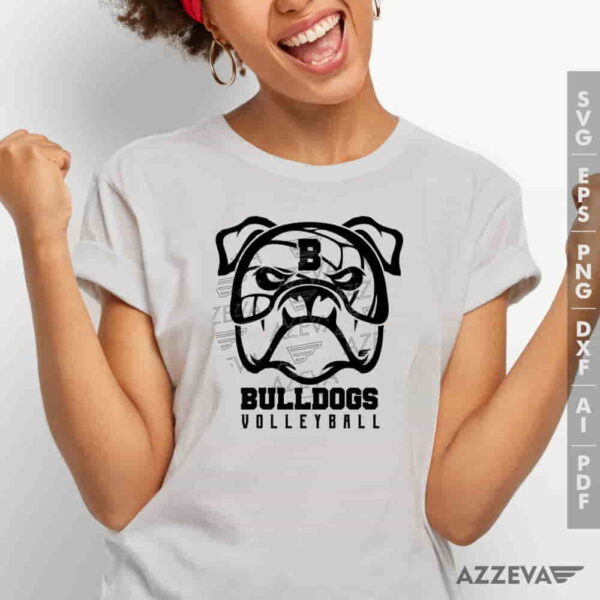 Bulldogs Volleyball SVG Tshirt Design azzeva.com 22100875