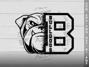 Bulldogs With B Letter SVG Design azzeva.com 22100028