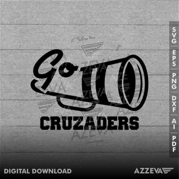 Cruzaders Go Megaphone SVG Design azzeva.com 22100722