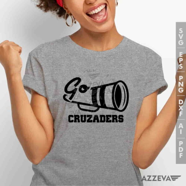 Cruzaders Go Megaphone SVG Tshirt Design azzeva.com 22100722