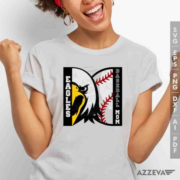 Eagles Baseball Mom SVG Tshirt Design azzeva.com 22105074