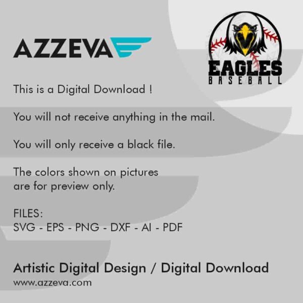 Eagles Baseball SVG Design Read me azzeva.com 22105085