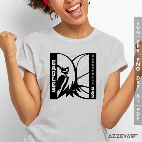 Eagles Basketball Dad SVG Tshirt Design azzeva.com 22105066